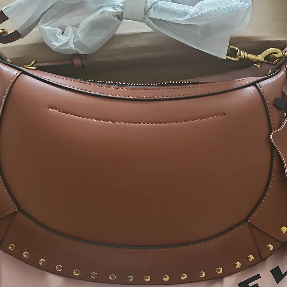 Nwt Isabel Marant Oskan Moon Brown Bag - Picture 8 of 10